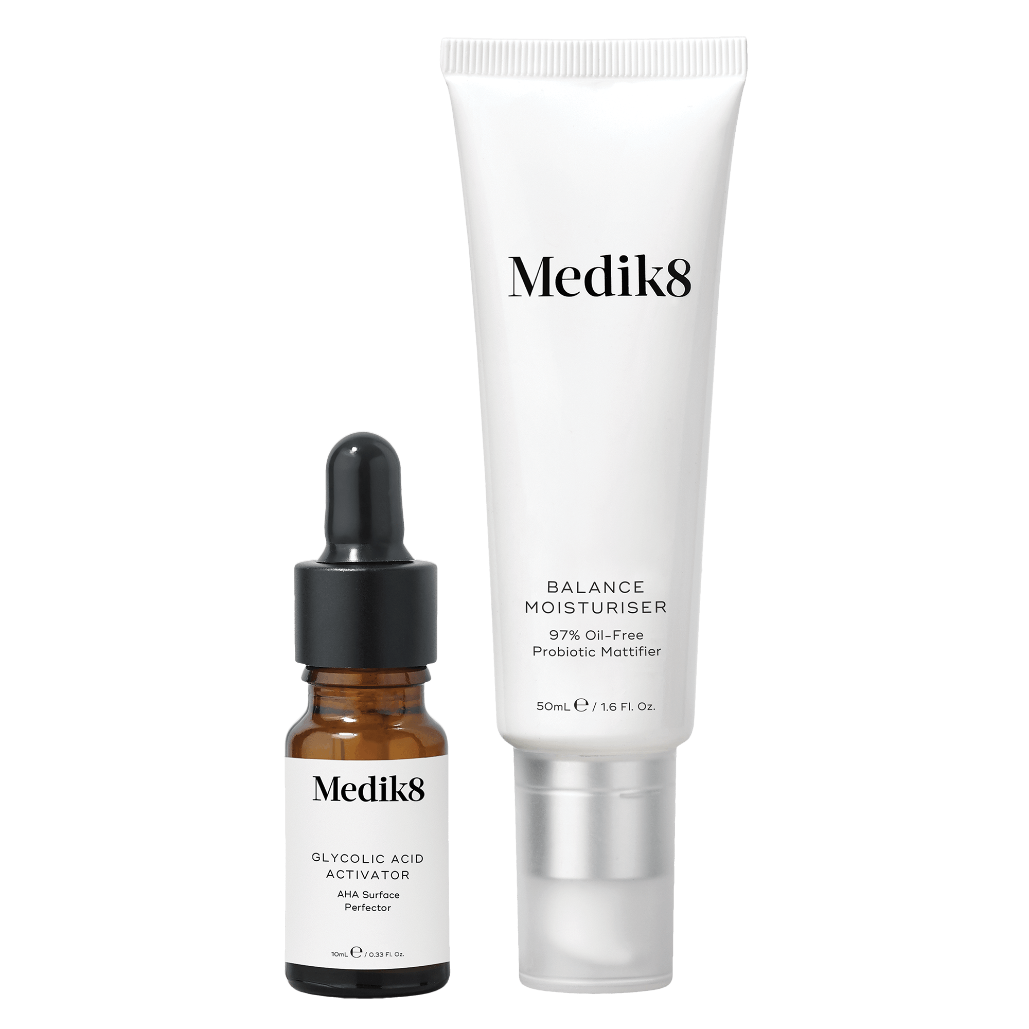 MEDIK8 Balance Moisturiser & Glicolic Acid Activator