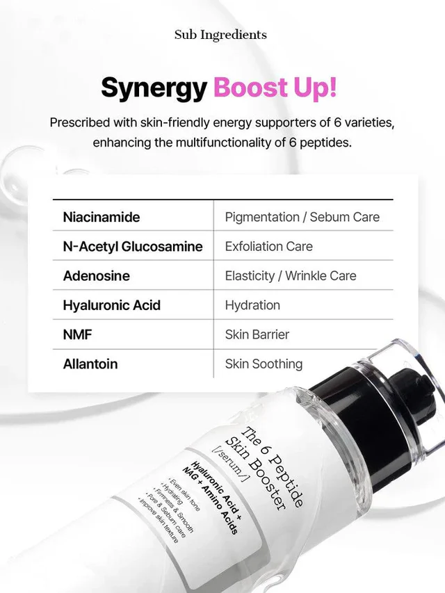 COSRX THE 6 PEPTIDE SKIN BOOSTER SERUM 150 ML - Imagen 4