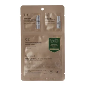 VT COSMETICS VITA LIGHT ALL IN ONE 3 STEP MASK BRIGHTENING FACE