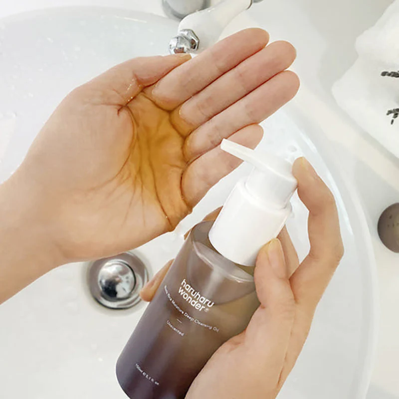 HARUHARU WONDER BLACK RICE MOISTURE DEEP CLEANSING OIL 150 ML - Imagen 4