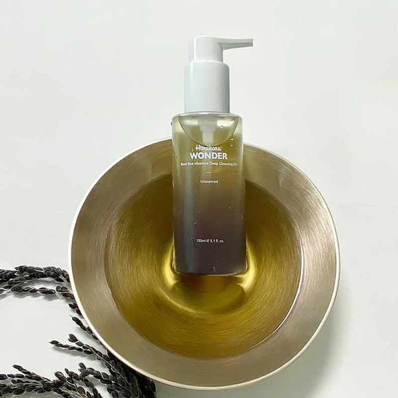 HARUHARU WONDER BLACK RICE MOISTURE DEEP CLEANSING OIL 150 ML - Imagen 5