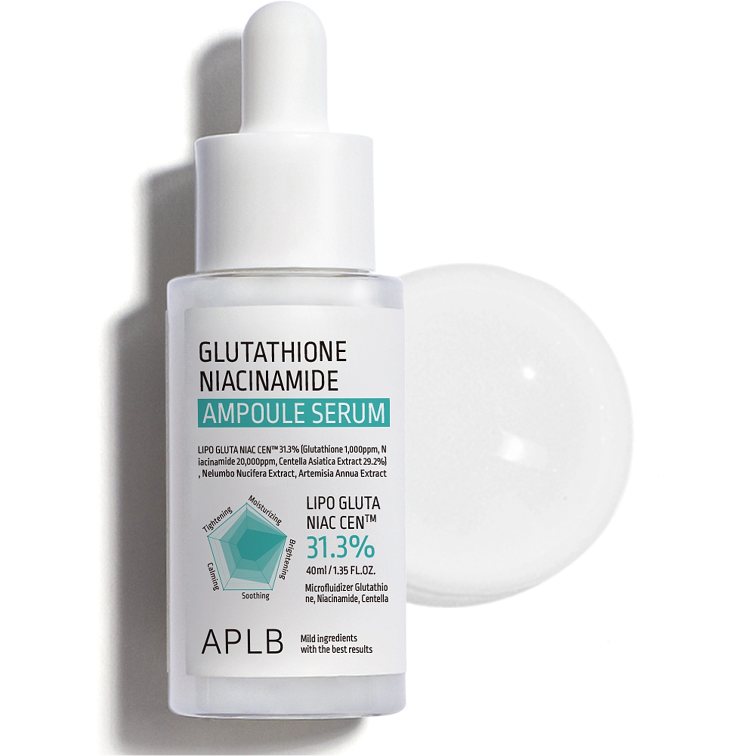 APLB GLUTATHIONE NIACINAMIDE AMPOULE SERUM 40ML - Imagen 2