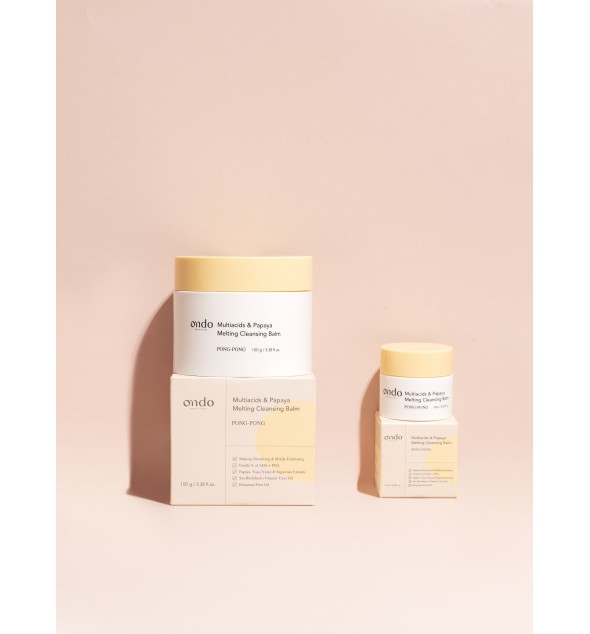 ONDO BEAUTY 36.5 MULTIACIDS&PAPAYA CLEASING BALM 100GR/10GR - Imagen 6