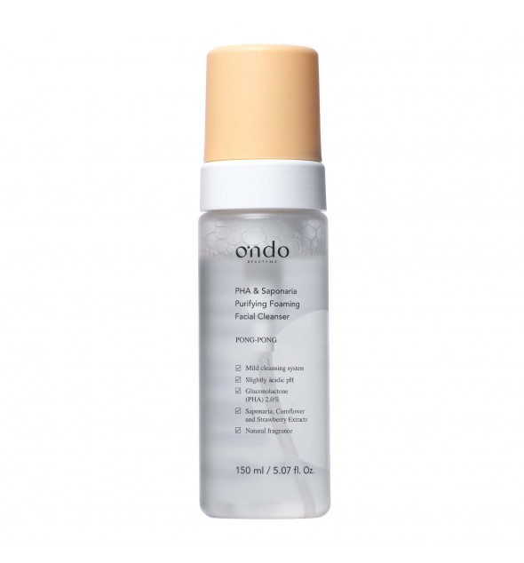 ONDO BEAUTY 36.5 PHA&SAPONARIA PURIFYING FOAMING FACIAL CLEANSER 150 ML