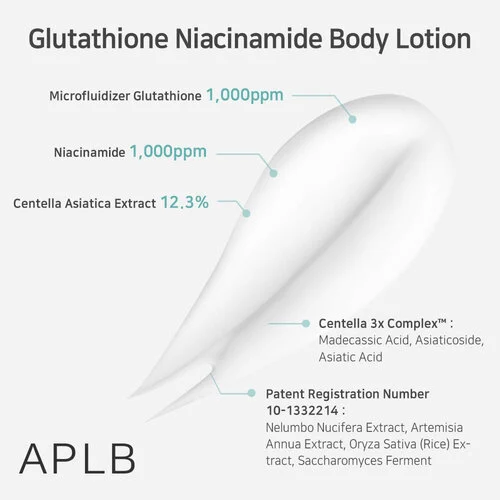 APLB GLUTATHIONE NIACINAMIDE BODY LOTION 300 ML - Imagen 4