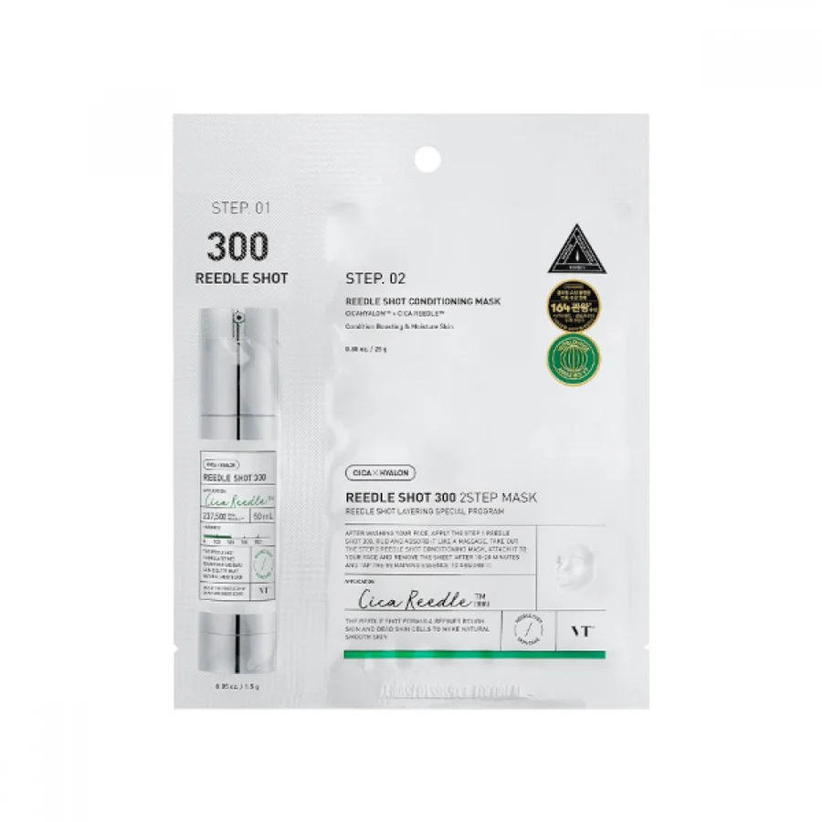 VT COSMETICS REEDLE SHOT 300 2STEP MASK 25GR - Imagen 4
