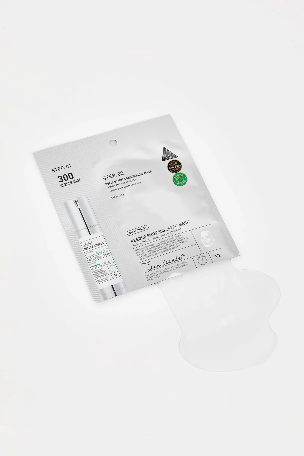 VT COSMETICS REEDLE SHOT 300 2STEP MASK 25GR - Imagen 3