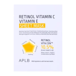 APLB RETINOL VITAMIN C VITAMIN E SHEET MASK 25 ML