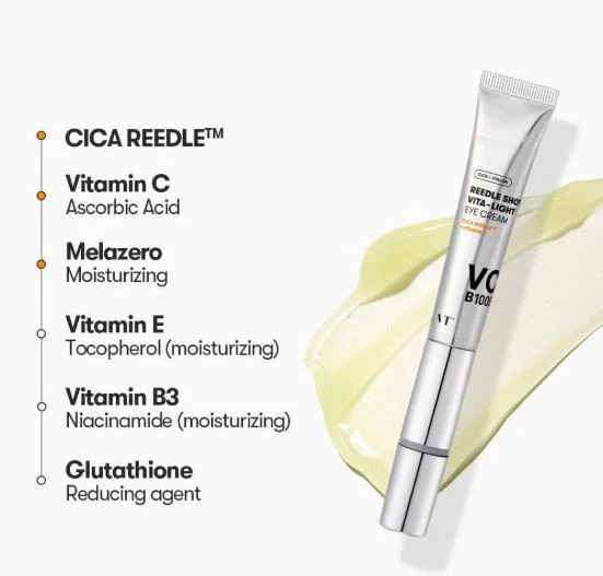 VT COSMETICS REEDLE SHOT VITA-LIGHT EYE CREAM 15 ML - Imagen 2