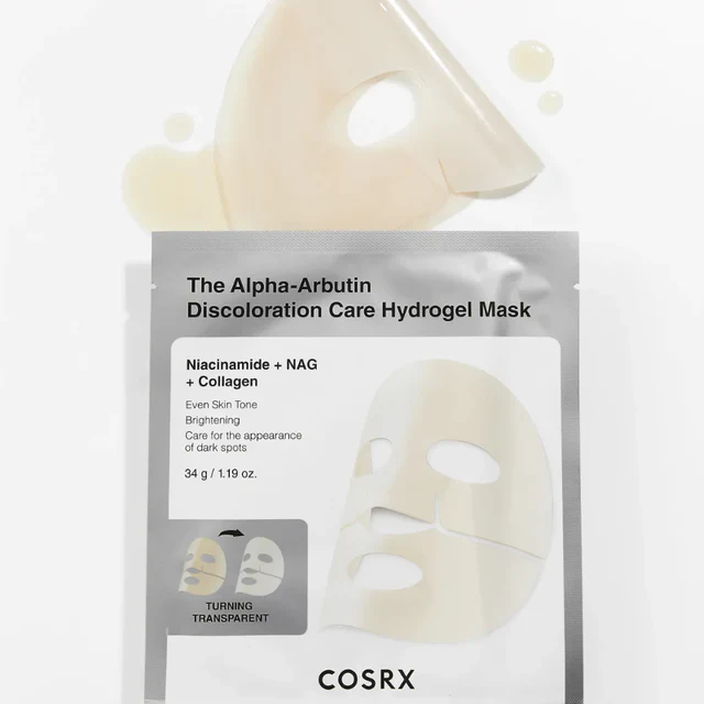COSRX THE ALPHA-ARBUTIN DISCOLARATION CARE HYDROGEL MASK 1 PIEZA - Imagen 2