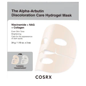 COSRX THE ALPHA-ARBUTIN DISCOLARATION CARE HYDROGEL MASK 1 PIEZA
