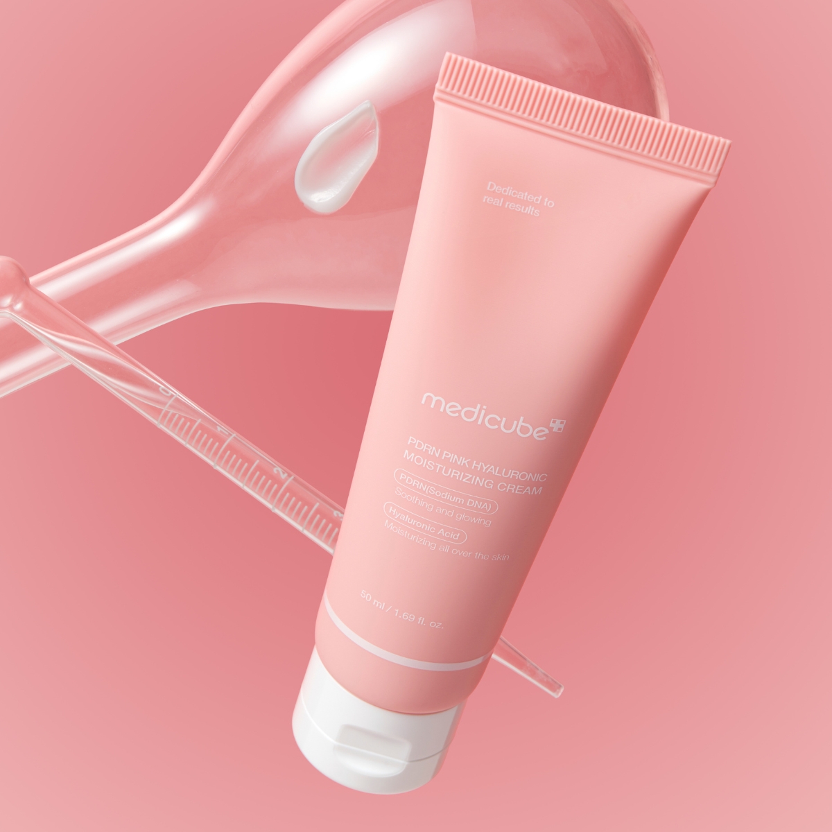 MEDICUBE PDRN PINK HYALURONIC MOISTURIZING CREAM 50 ML - Imagen 2