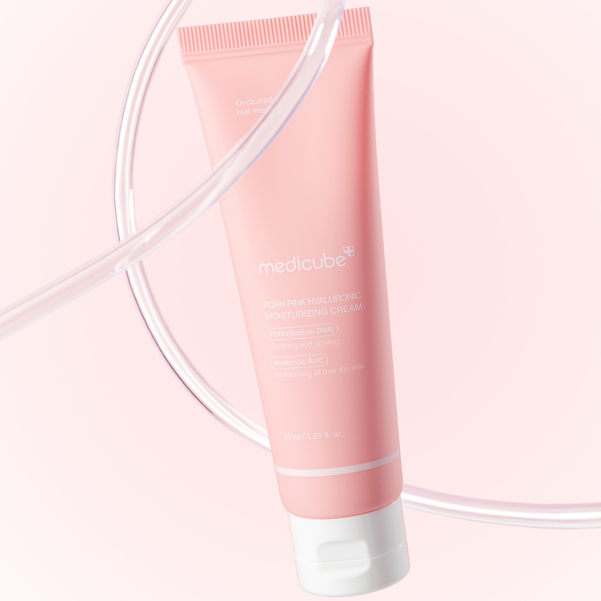 MEDICUBE PDRN PINK HYALURONIC MOISTURIZING CREAM 50 ML - Imagen 3