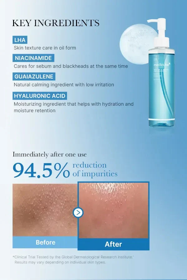 MEDICUBE ZERO BLACKHEAD DEEP CLEASING OIL 205 ML - Imagen 4