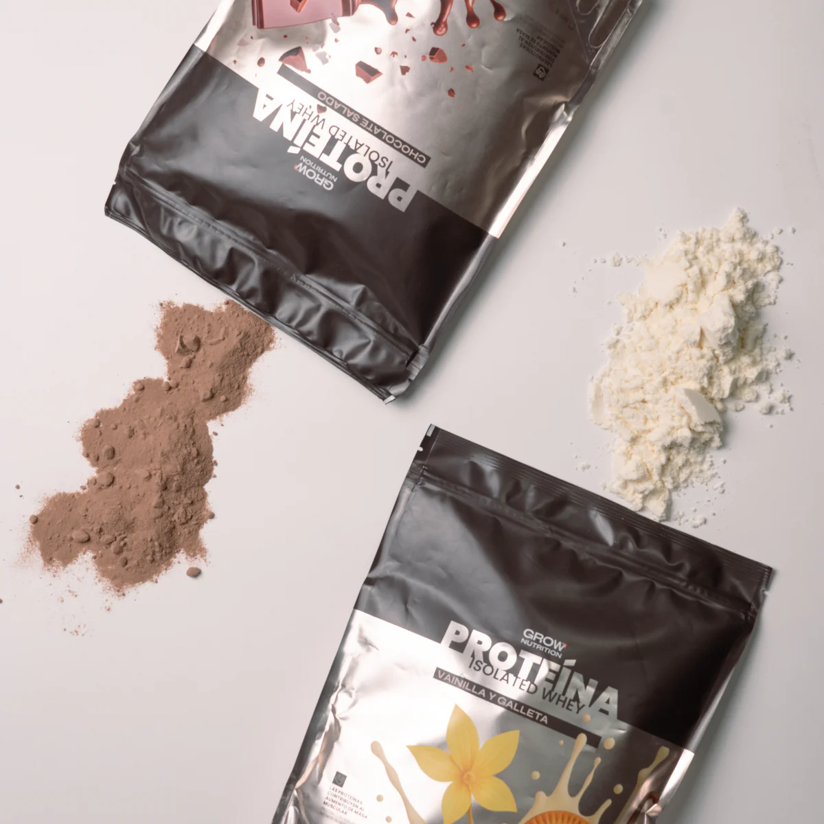 GROW NUTRITION PROTEINA ISOLATED WHEY VAINILLA-GALLETA 500 GR - Imagen 2