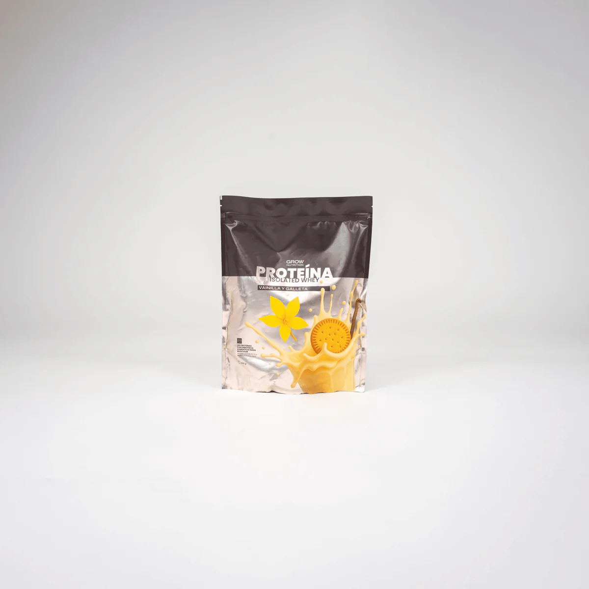 GROW NUTRITION PROTEINA ISOLATED WHEY VAINILLA-GALLETA 500 GR