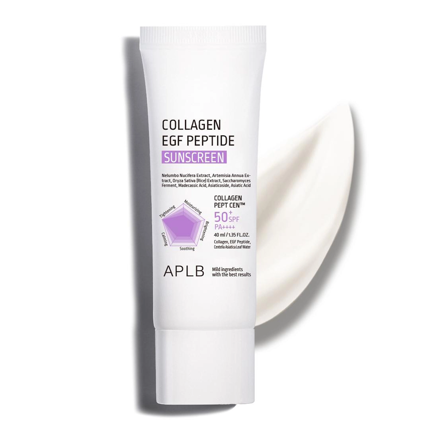 APLB COLLAGEN EGF PEPTIDE SUNSCREEN SPF 50+ PA++++ 40 ML - Imagen 2