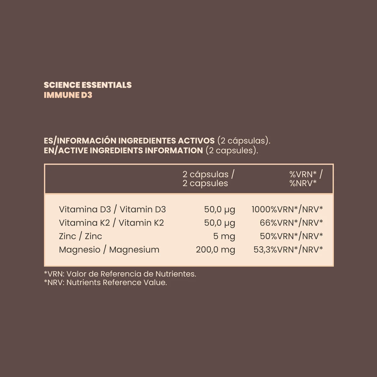GROW NUTRITION INMUNE D3 60 CAPS - Imagen 6