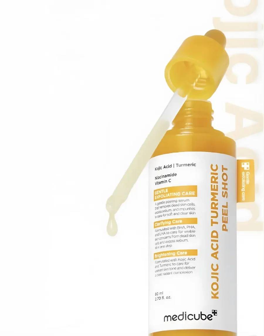 MEDICUBE KOJIC ACID TURMERIC PEEL SHOT 80 ML - Imagen 3