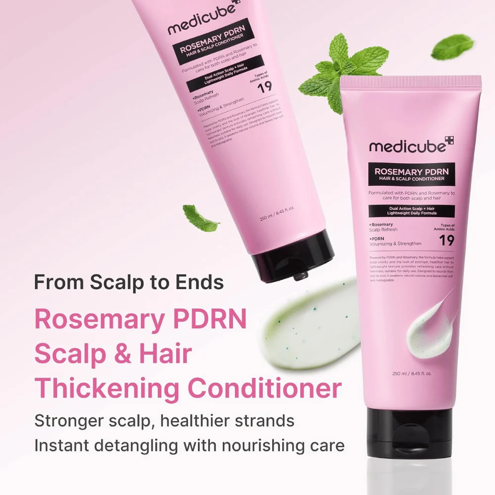 MEDICUBE ROSEMARY PDRN HAIR & SCALP CONDITIONER 250 ML - Imagen 2